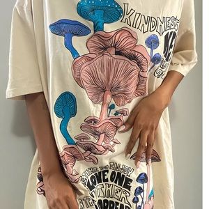 Project Social T Mushroom T-Shirt Dress